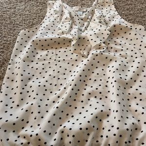 Loft polka dot blouse